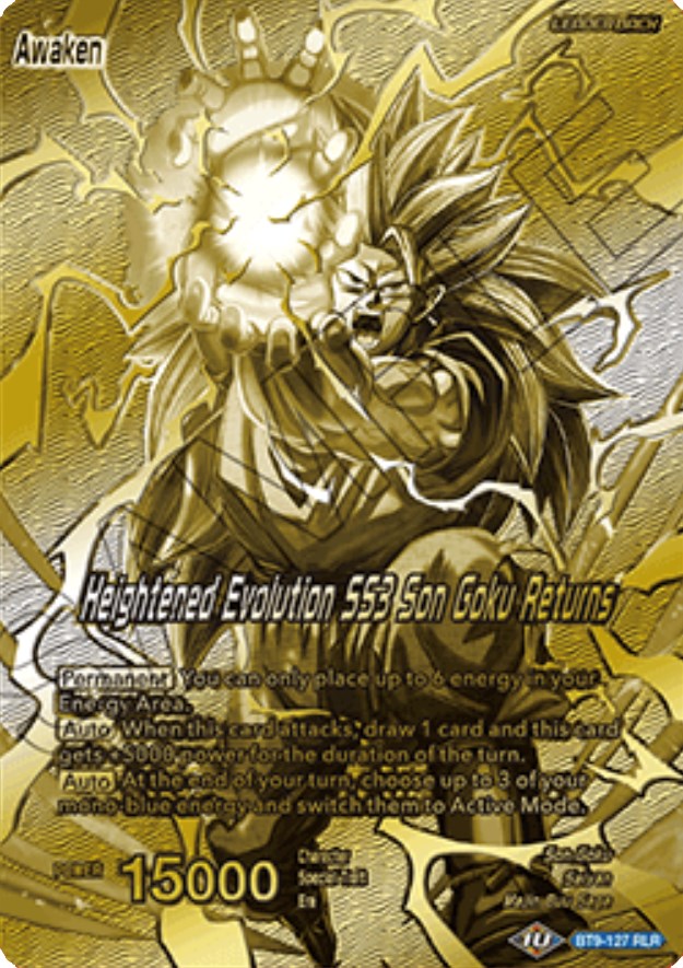 Son Goku // Heightened Evolution SS3 Son Goku Returns (Championship 2023 Golden Card Vol.1) (BT9-127) [Tournament Promotion Cards] | Arkham Games and Comics