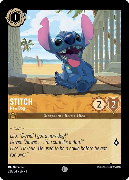 Stitch - New Dog (22/204) [The First Chapter] | Arkham Games and Comics