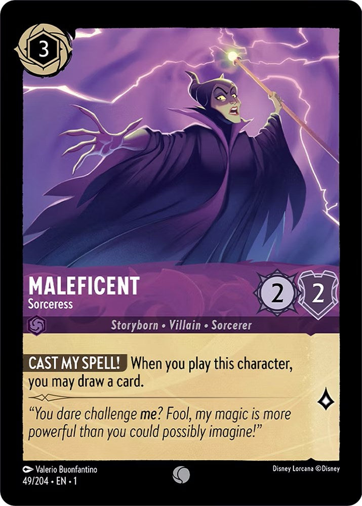 Maleficent - Sorceress (49/204) [The First Chapter] | Arkham Games and Comics