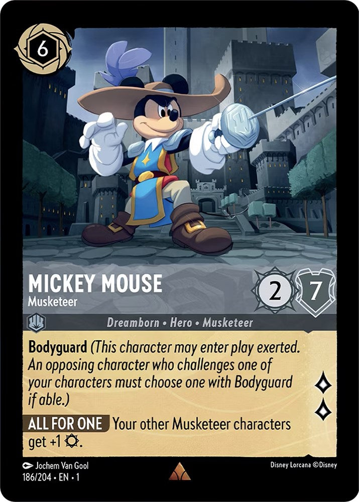 Mickey Mouse - Musketeer (186/204) [The First Chapter] | Arkham Games and Comics