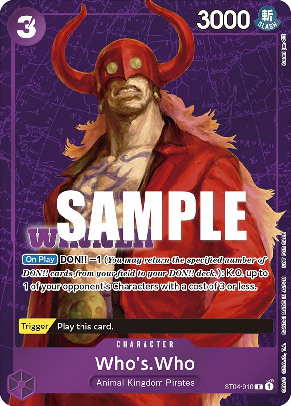 Who's.Who (Tournament Pack Vol. 3) [Winner] [One Piece Promotion Cards] | Arkham Games and Comics