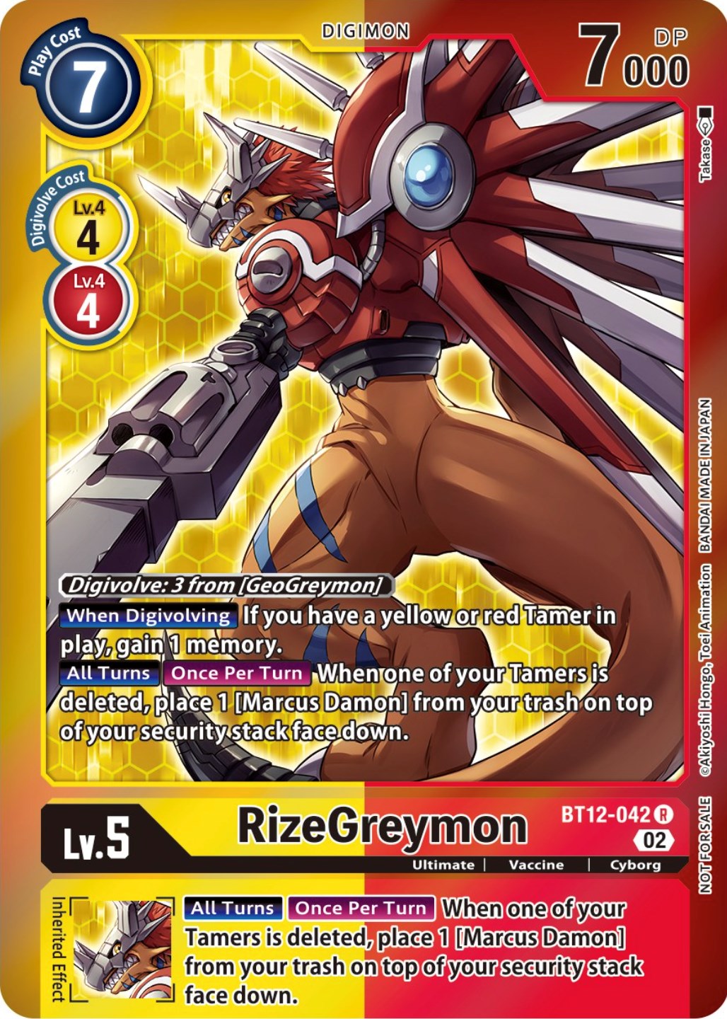 RizeGreymon [BT12-042] (Tamer Party -Special-) [Across Time Promos] | Arkham Games and Comics