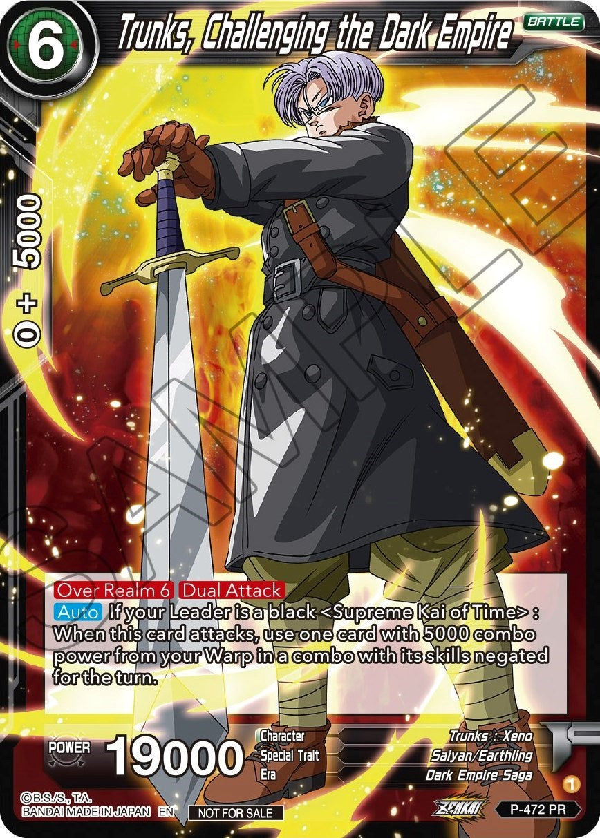 Trunks, Challenging the Dark Empire (Z03 Dash Pack) (P-472) [Promotion Cards] | Arkham Games and Comics