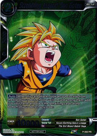 Scrambling Assault Son Goten (Event Pack 2 - 2018) (P-062_PR) [Promotion Cards] | Arkham Games and Comics