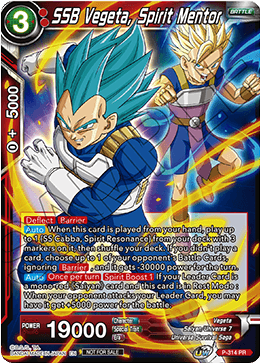 SSB Vegeta, Spirit Mentor (P-314) [Tournament Promotion Cards] | Arkham Games and Comics