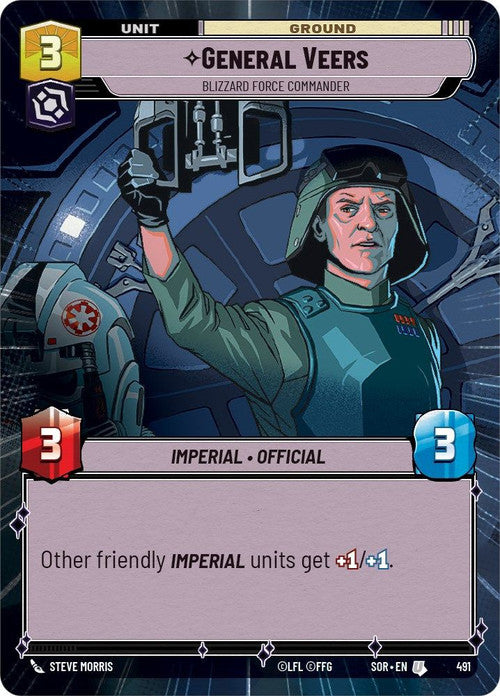 General Veers - Blizzard Force Commander (Hyperspace) (491) [Spark of Rebellion] | Arkham Games and Comics