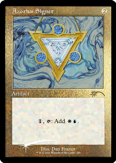 Azorius Signet (Retro) (Foil Etched) [Secret Lair Drop Series] | Arkham Games and Comics