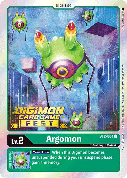 Argomon [BT2-004] (Digimon Card Game Fest 2022) [Release Special Booster Promos] | Arkham Games and Comics