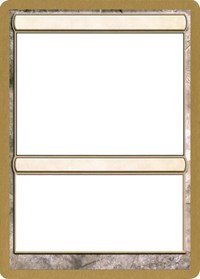 2004 World Championship Blank Card [World Championship Decks 2004] | Arkham Games and Comics