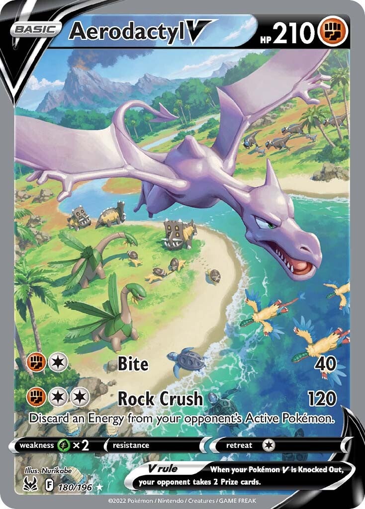 Aerodactyl V (180/196) [Sword & Shield: Lost Origin] | Arkham Games and Comics