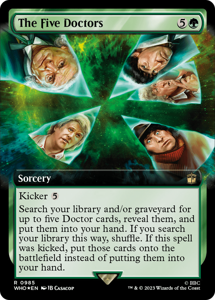 The Five Doctors (Extended Art) (Surge Foil) [Doctor Who] | Arkham Games and Comics