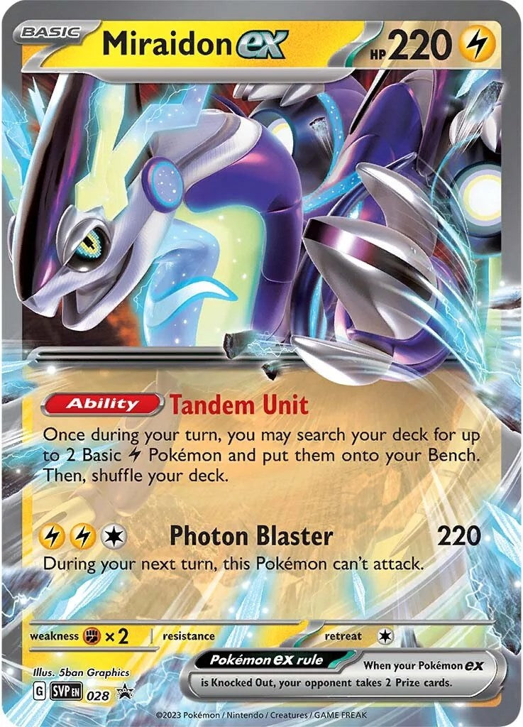 Miraidon ex (028) [Scarlet & Violet: Black Star Promos] | Arkham Games and Comics