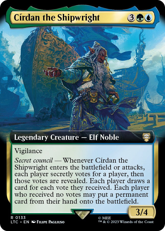 Cirdan the Shipwright (Extended Art) [The Lord of the Rings: Tales of Middle-Earth Commander] | Arkham Games and Comics