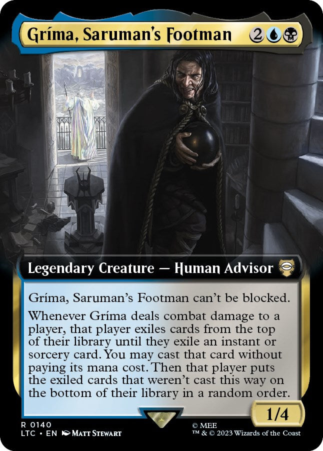 Grima, Saruman's Footman (Extended Art) [The Lord of the Rings: Tales of Middle-Earth Commander] | Arkham Games and Comics