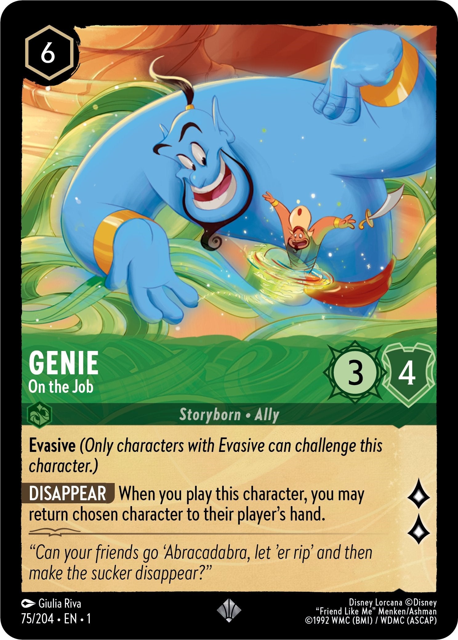 Genie - On the Job (75/204) [The First Chapter] | Arkham Games and Comics
