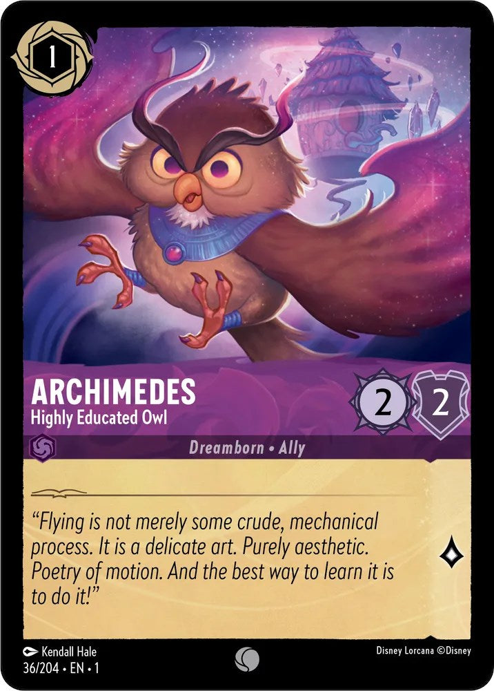 Archimedes - Highly Educated Owl (36/204) [The First Chapter] | Arkham Games and Comics