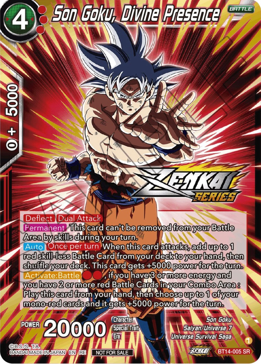 Son Goku, Divine Presence (Event Pack 12) (BT14-005) [Tournament Promotion Cards] | Arkham Games and Comics