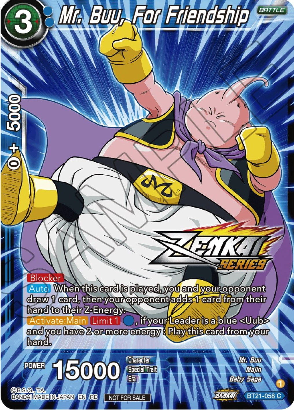 Mr. Buu, For Friendship (Event Pack 12) (BT21-058) [Tournament Promotion Cards] | Arkham Games and Comics