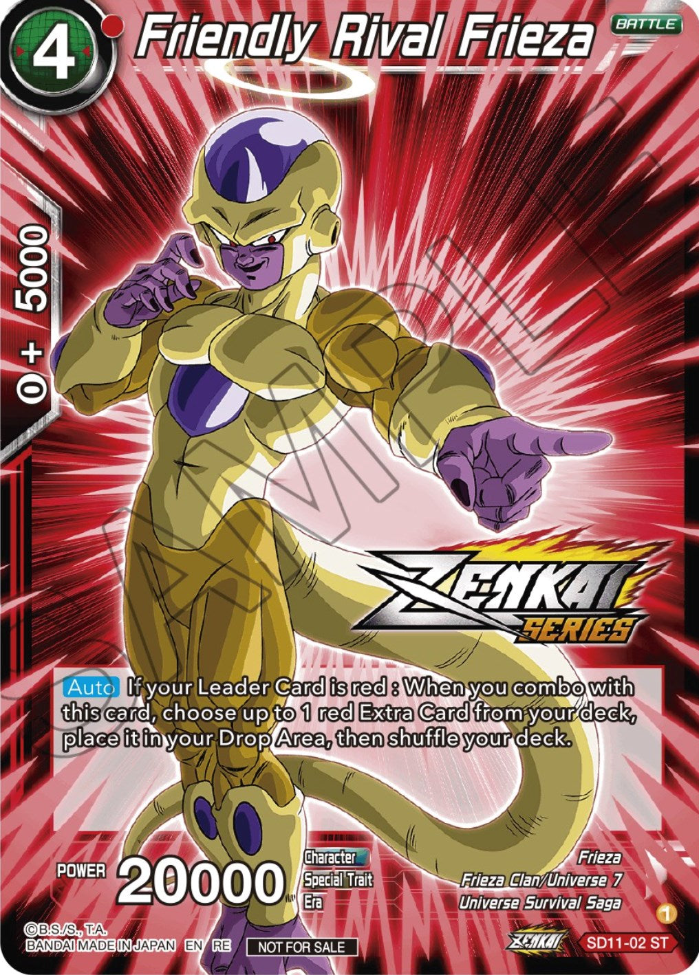 Friendly Rival Frieza (Event Pack 12) (SD11-02) [Tournament Promotion Cards] | Arkham Games and Comics