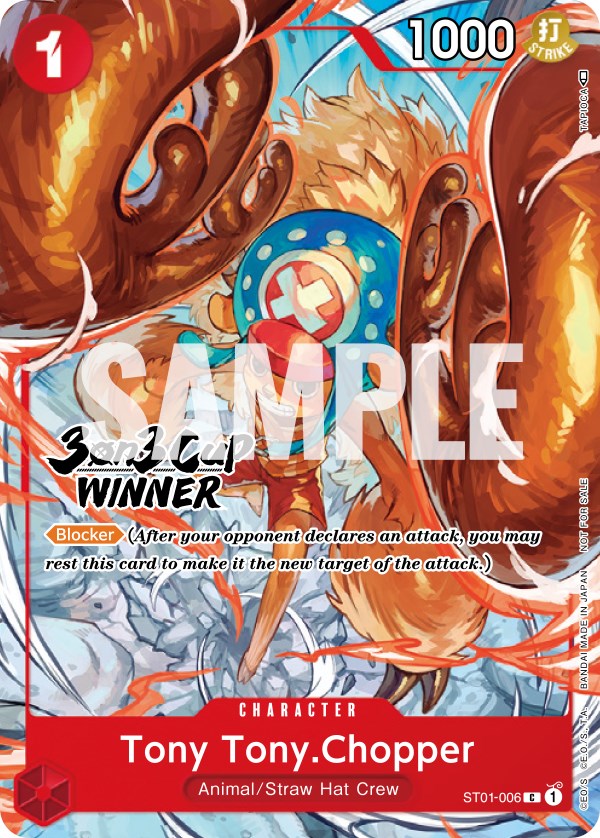 Tony Tony.Chopper (3-on-3 Cup) [Winner] [One Piece Promotion Cards] | Arkham Games and Comics