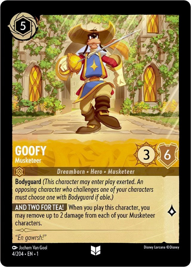 Goofy - Musketeer (4/204) [The First Chapter] | Arkham Games and Comics