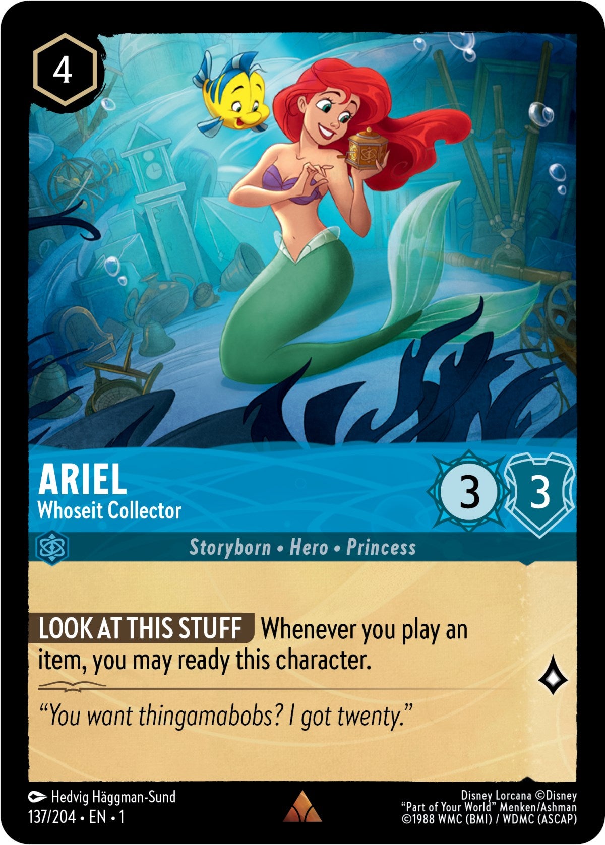 Ariel - Whoseit Collector (137/204) [The First Chapter] | Arkham Games and Comics