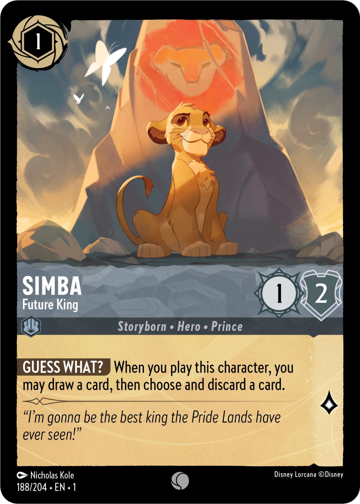 Simba - Future King (188/204) [The First Chapter] | Arkham Games and Comics