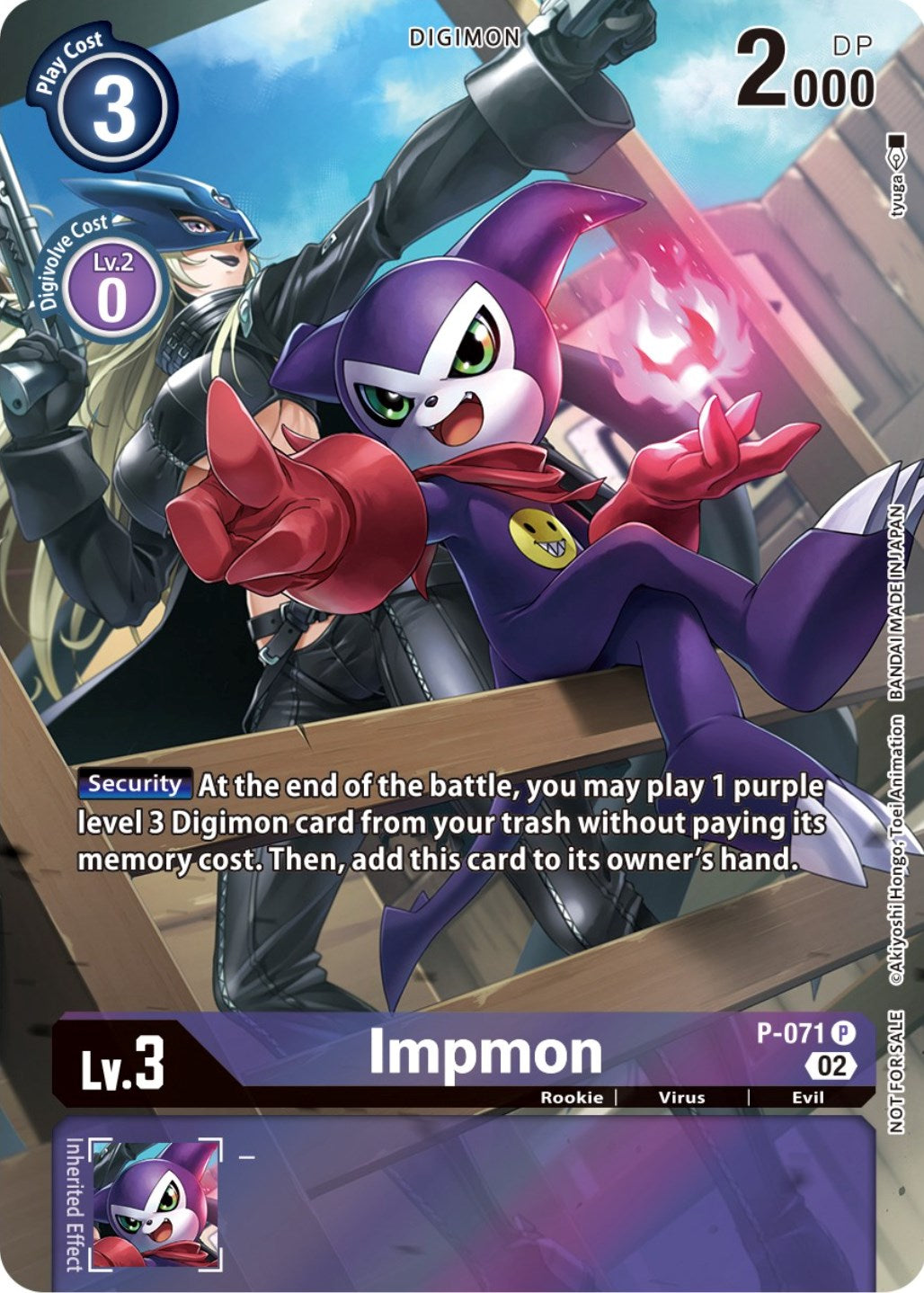 Impmon [P-071] (Official Tournament Pack Vol. 10) [Promotional Cards] | Arkham Games and Comics