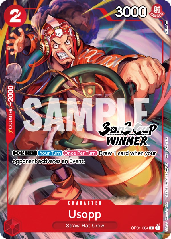 Usopp (3-on-3 Cup) [Winner] [One Piece Promotion Cards] | Arkham Games and Comics