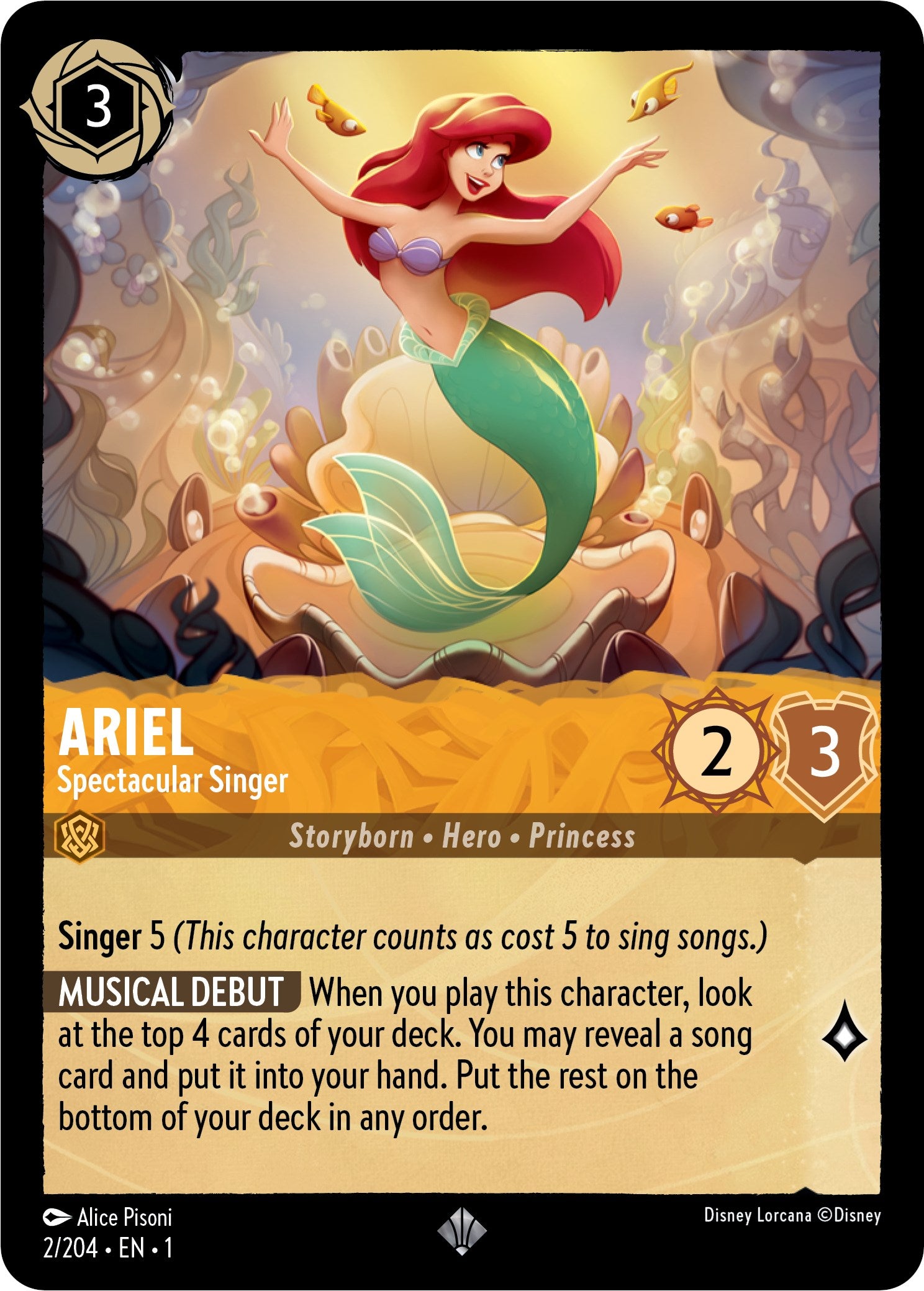 Ariel - Spectactular Singer (2/204) [The First Chapter] | Arkham Games and Comics
