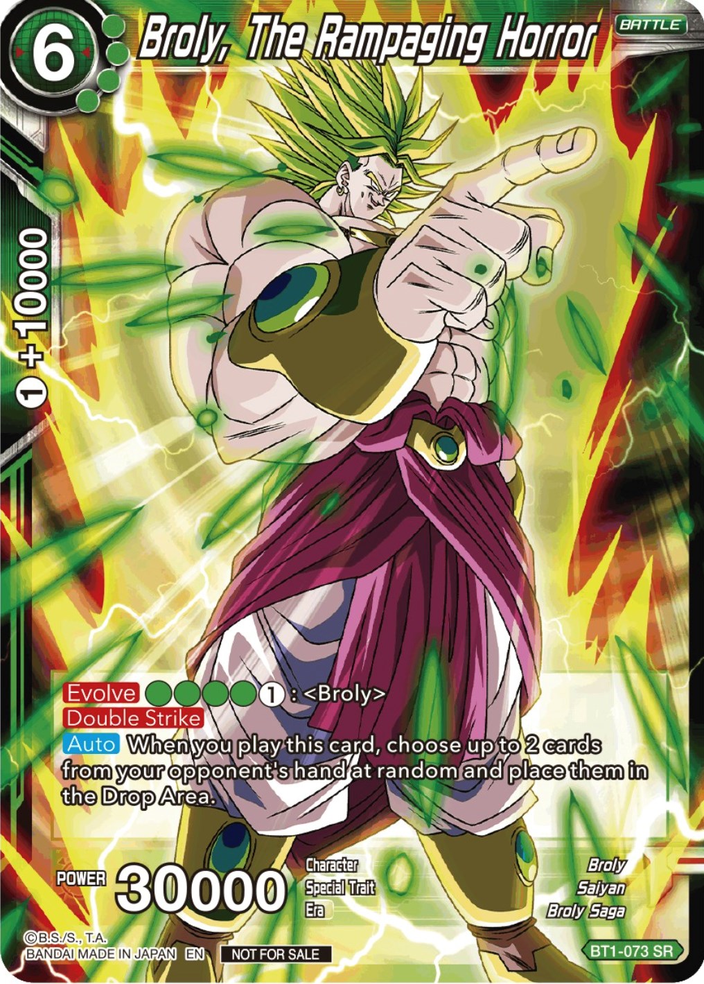 Broly, The Rampaging Horror (Gen Con 2023) (BT1-073) [Promotion Cards] | Arkham Games and Comics