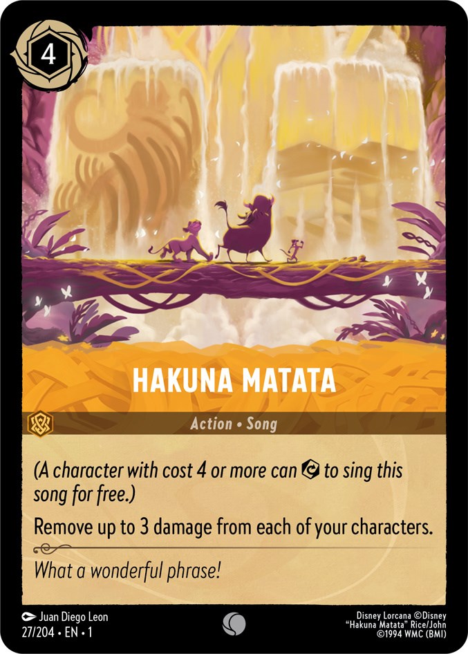 Hakuna Matata (27/204) [The First Chapter] | Arkham Games and Comics