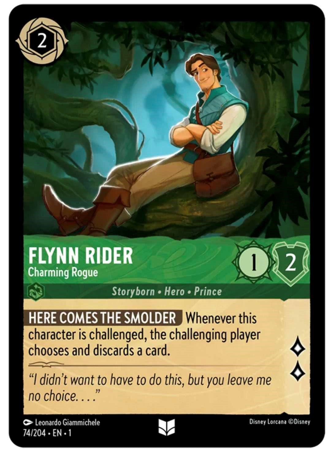 Flynn Rider - Charming Rogue (74/204) [The First Chapter] | Arkham Games and Comics