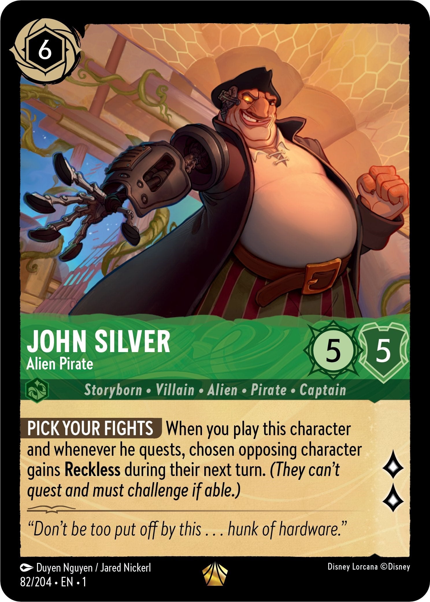John Silver - Alien Pirate (82/204) [The First Chapter] | Arkham Games and Comics