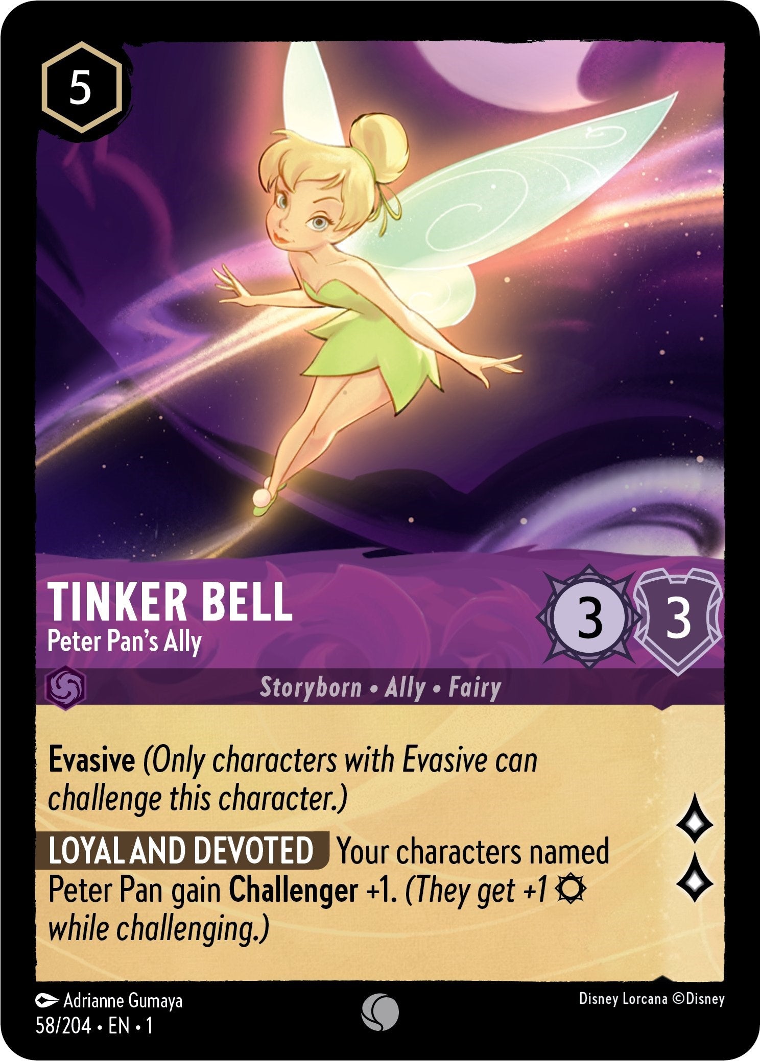 Tinker Bell - Peter Pan's Ally (58/204) [The First Chapter] | Arkham Games and Comics