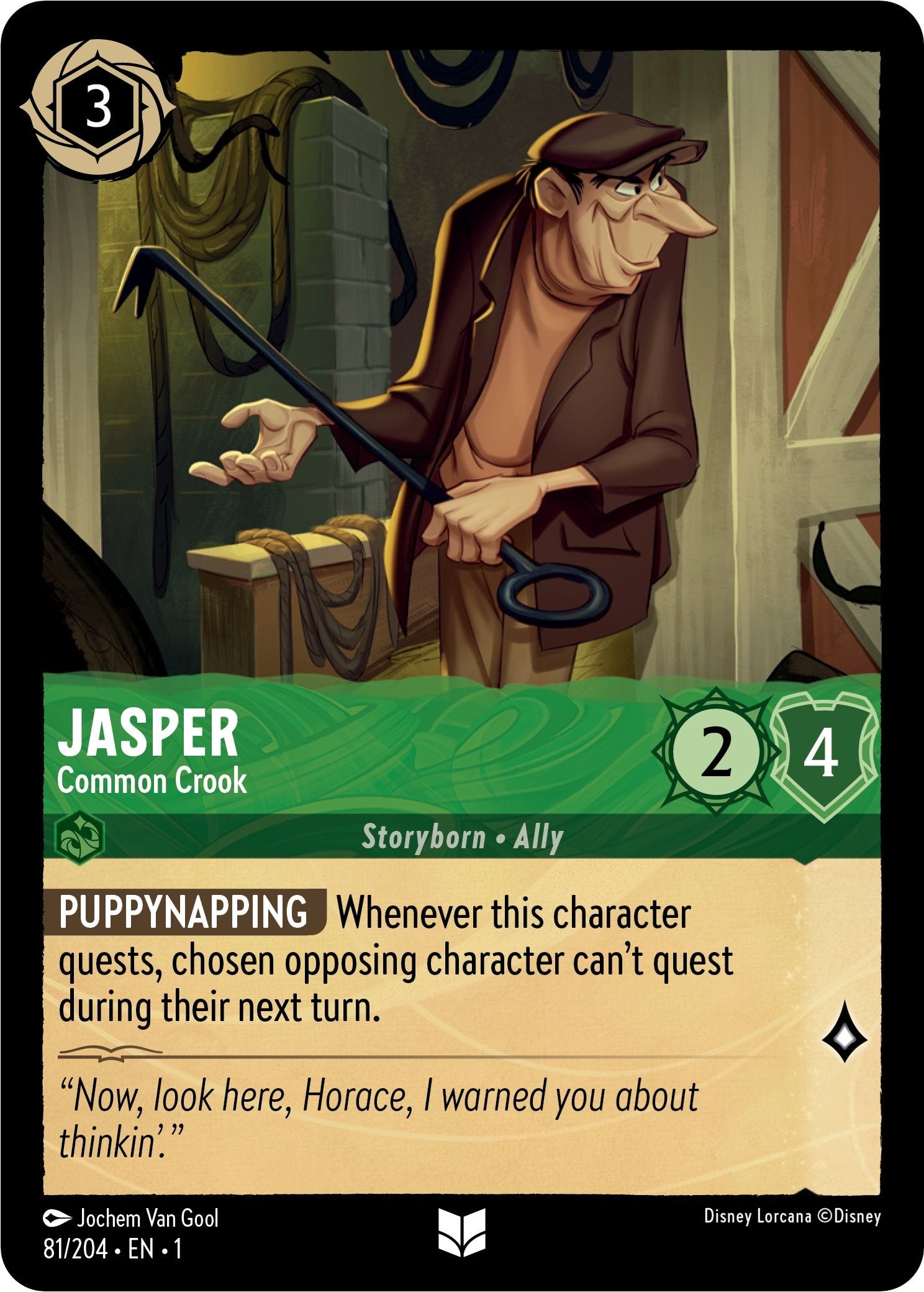 Jasper - Common Crook (81/204) [The First Chapter] | Arkham Games and Comics