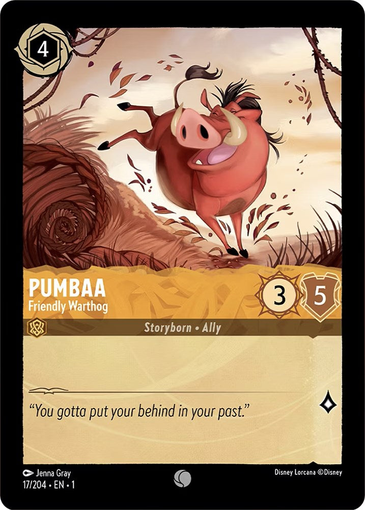 Pumbaa - Friendly Warthog (17/204) [The First Chapter] | Arkham Games and Comics