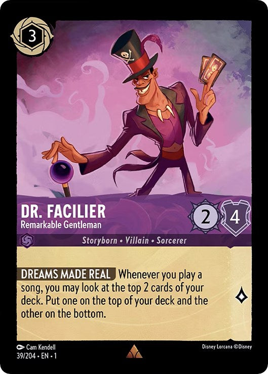Dr. Facilier - Remarkable Gentleman (39/204) [The First Chapter] | Arkham Games and Comics