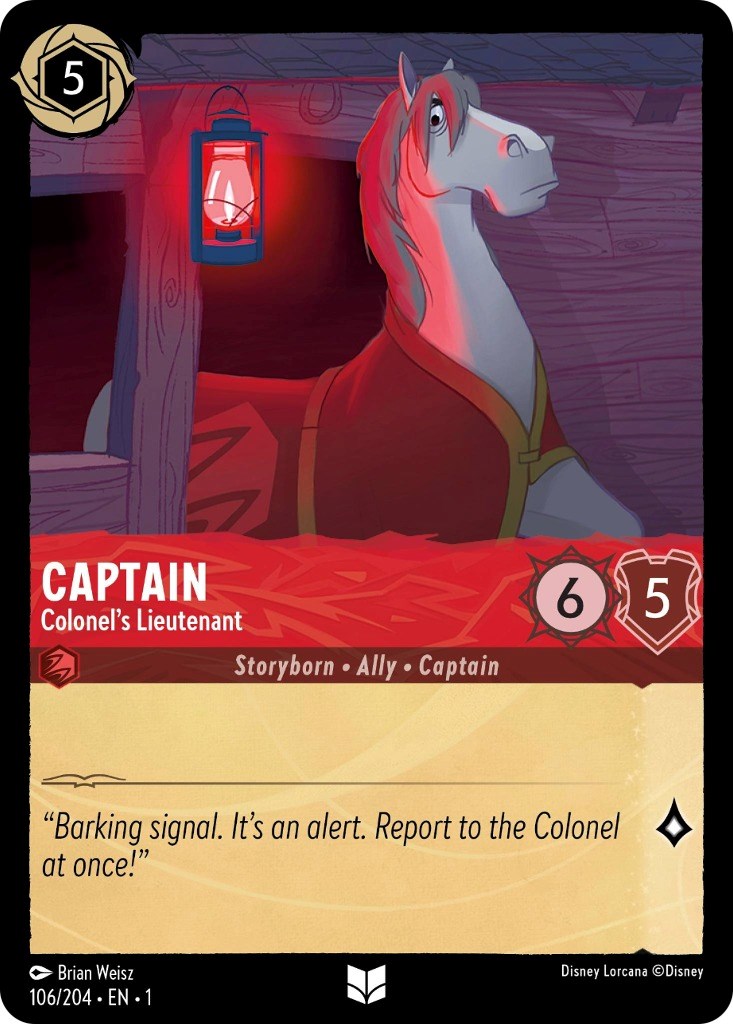Captain - Colonel's Lieutenant (106/204) [The First Chapter] | Arkham Games and Comics