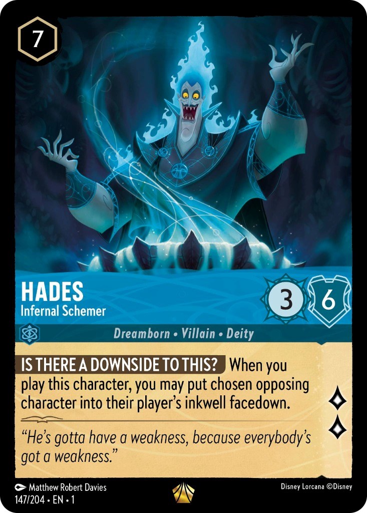 Hades - Infernal Schemer (147/204) [The First Chapter] | Arkham Games and Comics