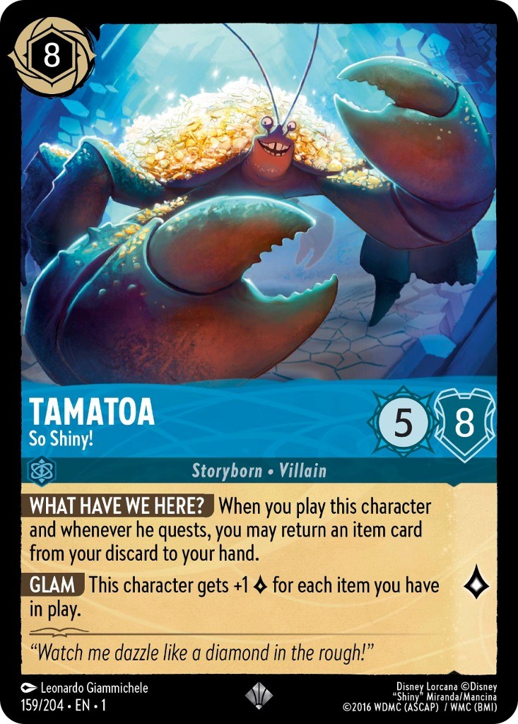 Tamatoa - So Shiny! (159/204) [The First Chapter] | Arkham Games and Comics