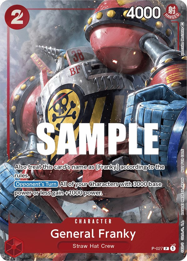 General Franky (Event Pack Vol. 2) [One Piece Promotion Cards] | Arkham Games and Comics