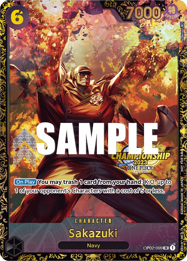 Sakazuki (Championship 2023) [One Piece Promotion Cards] | Arkham Games and Comics