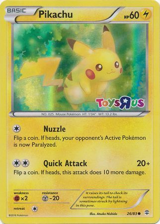 Pikachu (26/83) (Toys R Us Promo) [Miscellaneous Cards] | Arkham Games and Comics