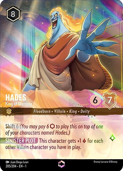 Hades - King of Olympus (Enchanted) (205/204) [The First Chapter] | Arkham Games and Comics