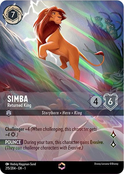 Simba - Returned King (Enchanted) (215/204) [The First Chapter] | Arkham Games and Comics