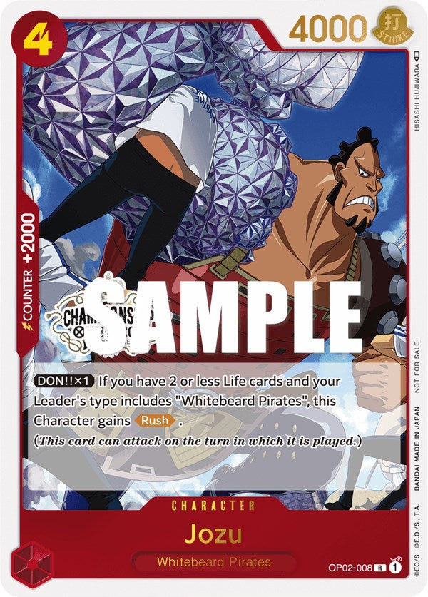 Jozu (Store Championship Participation Pack Vol. 2) [One Piece Promotion Cards] | Arkham Games and Comics