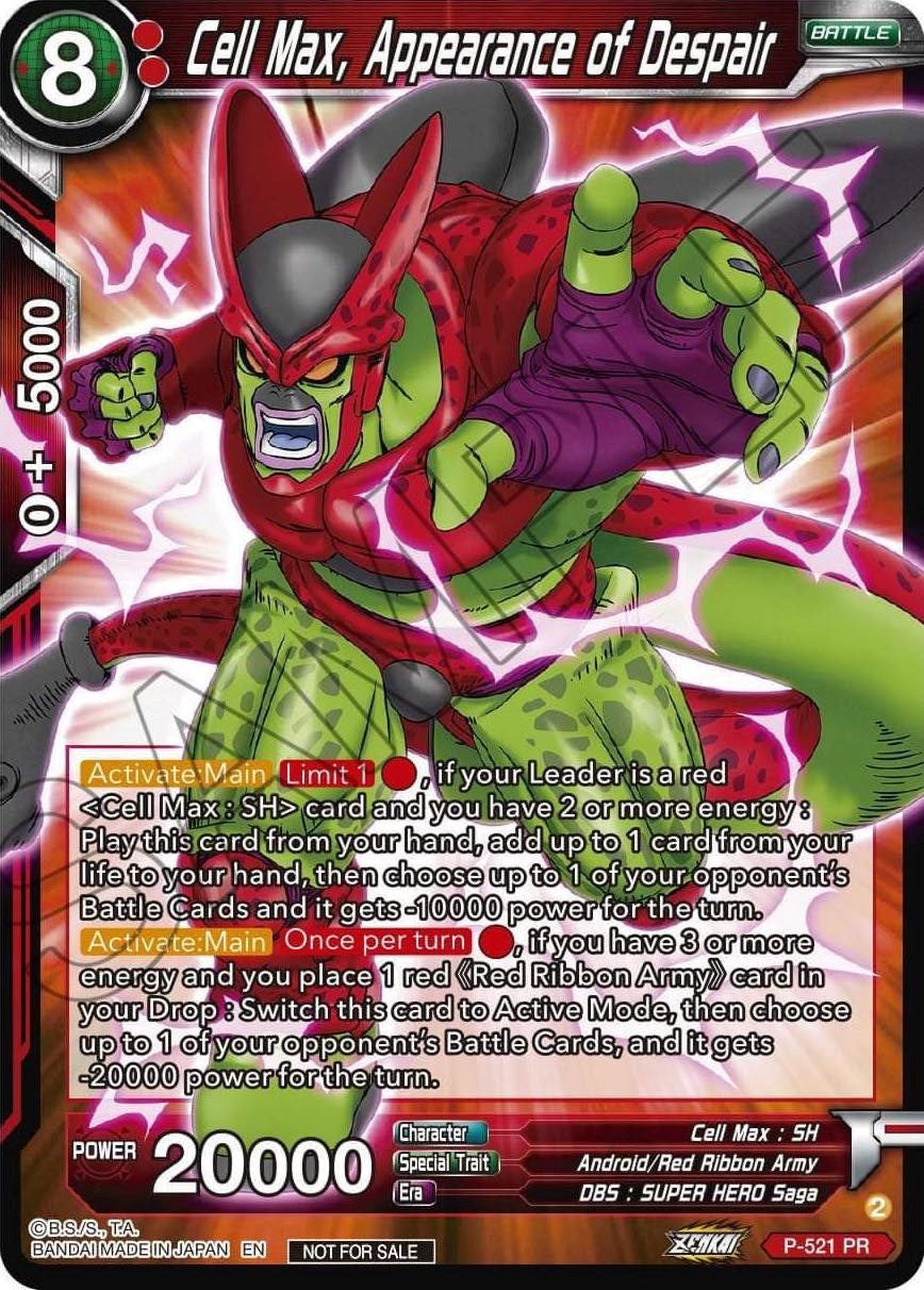 Cell Max, Appearance of Despair (Zenkai Series Tournament Pack Vol.5) (P-521) [Tournament Promotion Cards] | Arkham Games and Comics