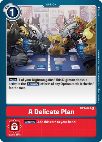 A Delicate Plan [BT3-097] (Revision Pack 2021) [Release Special Booster Promos] | Arkham Games and Comics