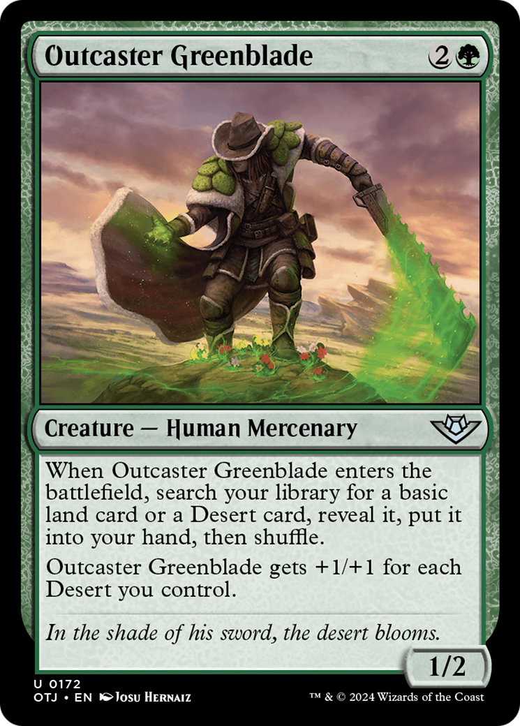 Outcaster Greenblade [Outlaws of Thunder Junction] | Arkham Games and Comics
